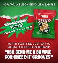 FREE Cheez-It Grooves Sample