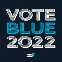 FREE Vote Blue 2022 Sticker