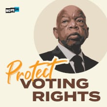 John Lewis Protect Voting Rights Sticker