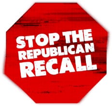FREE Stop the Republican Recall Sticker
