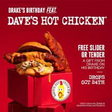 FREE Slider or Tender at Daves Hot Chicken