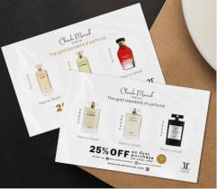 FREE JJ Parfums Top Sellers Scent Card