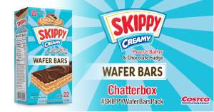 FREE SKIPPY Creamy Peanut Butter & Chocolate Fudge Wafer Bars Chat Pack