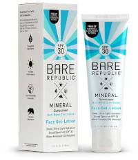 FREE Bare Republic Mineral SPF 30 Face Sunscreen Gel-Lotion Sample