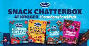 FREE Ocean Spray Snack Chat Pack at Kroger
