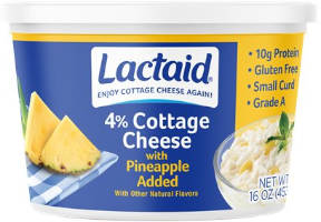 Lactaid Pineapple Cottage Cheese 16 oz.