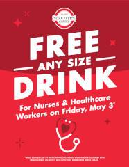 FREE Any Size Drink for Nurses and Healthcare Workers at Scooter's Coffee