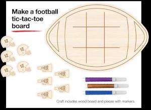 Free Make a football tic-tac-toe board Craft Activity at JCPenney