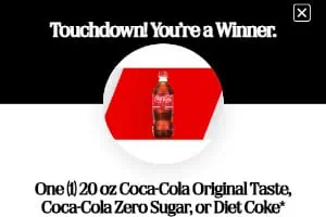 FREE 20 oz. Coca Cola